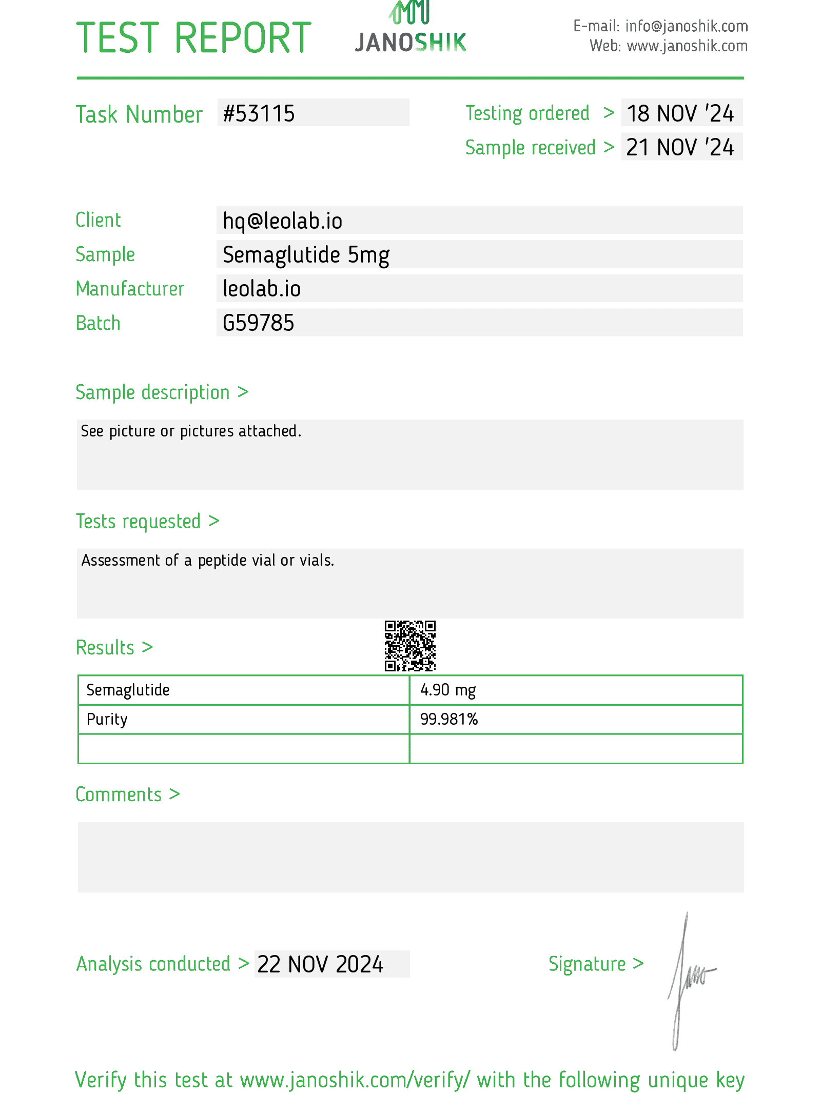 buy 3rd party tested Semaglutide in the uk